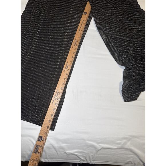 Torrid Pull On Wide Leg Stretch Lurex High Rise Pants Size 5X Glitter Stripe NEW - Picture 9 of 12